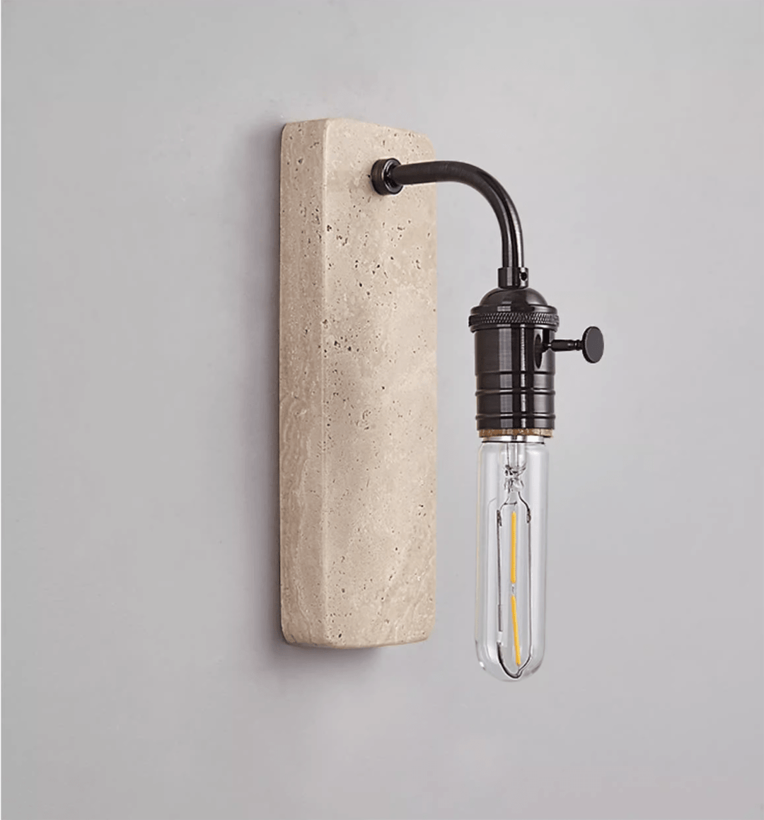 Industrial Stone Sconce