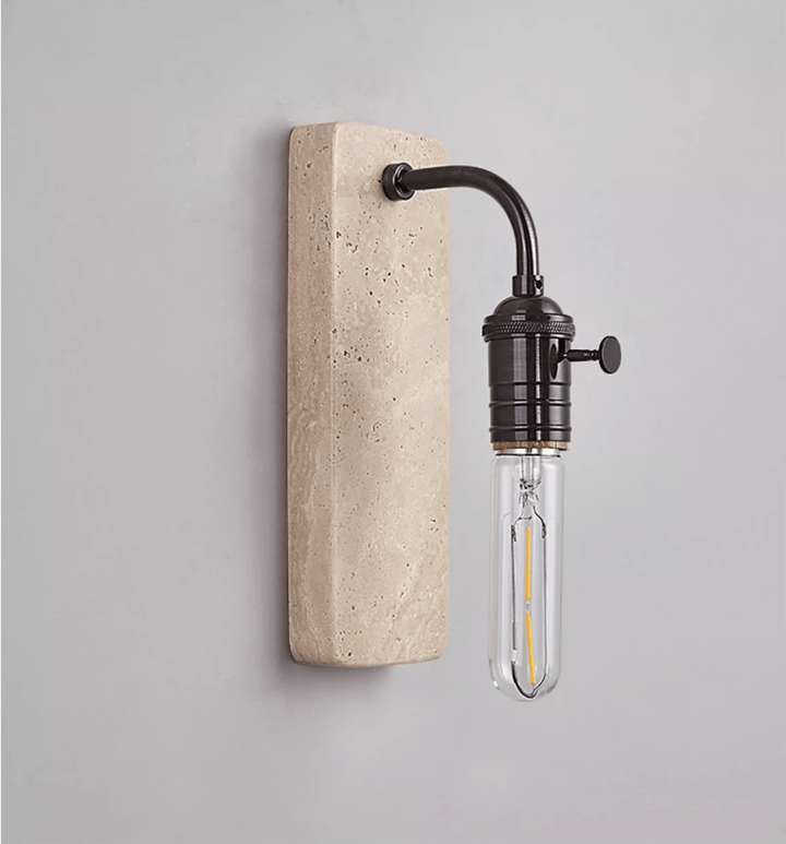 Industrial Stone Sconce