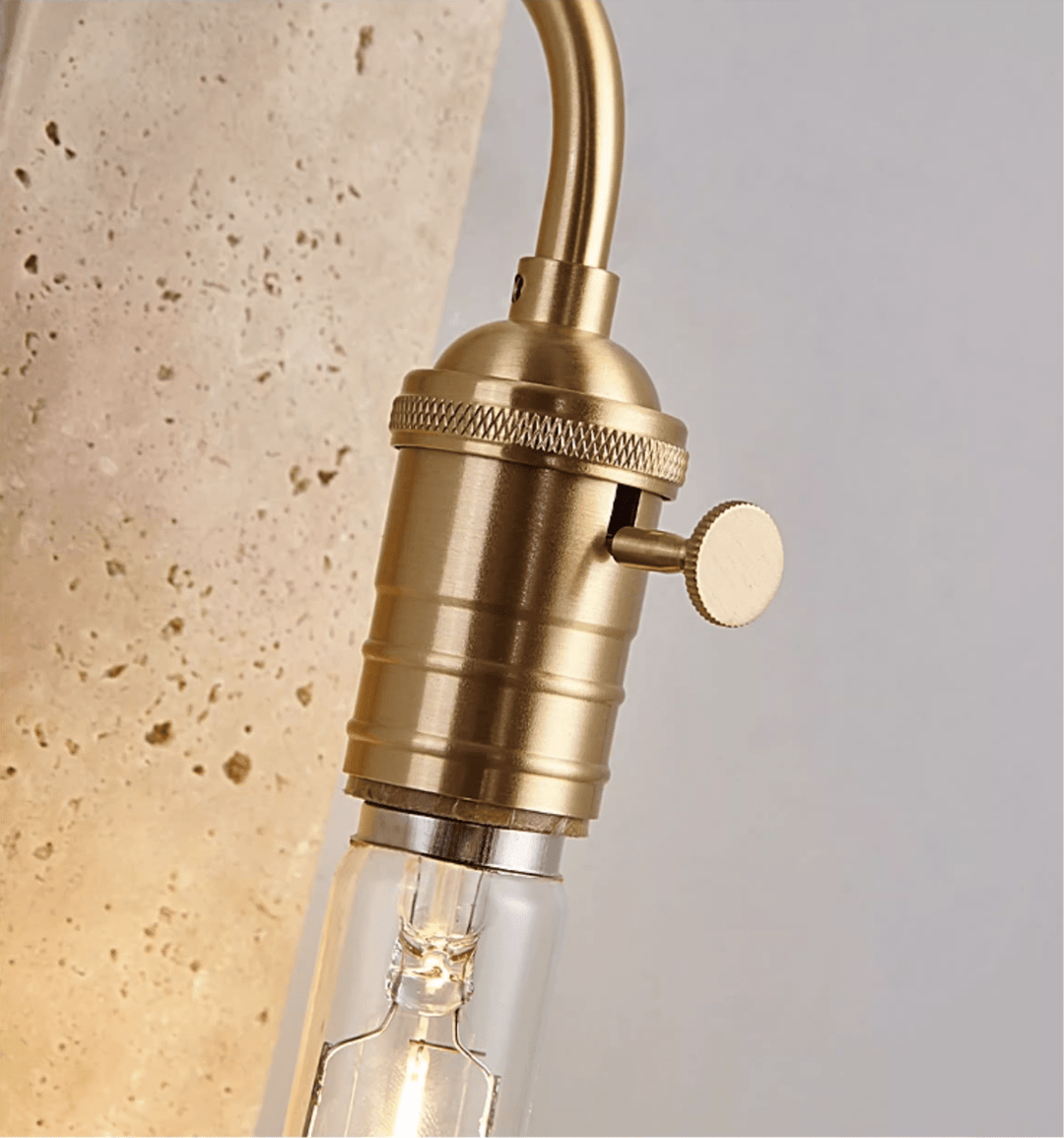 Industrial Stone Sconce