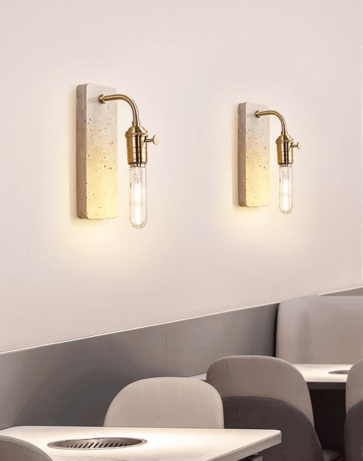 Industrial Stone Sconce
