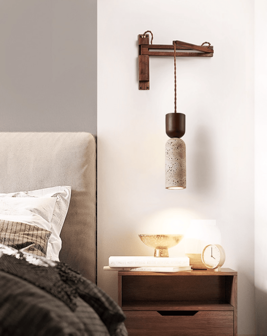 Travertine Fusion Wall Sconce
