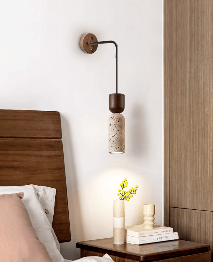 Travertine Fusion Wall Sconce