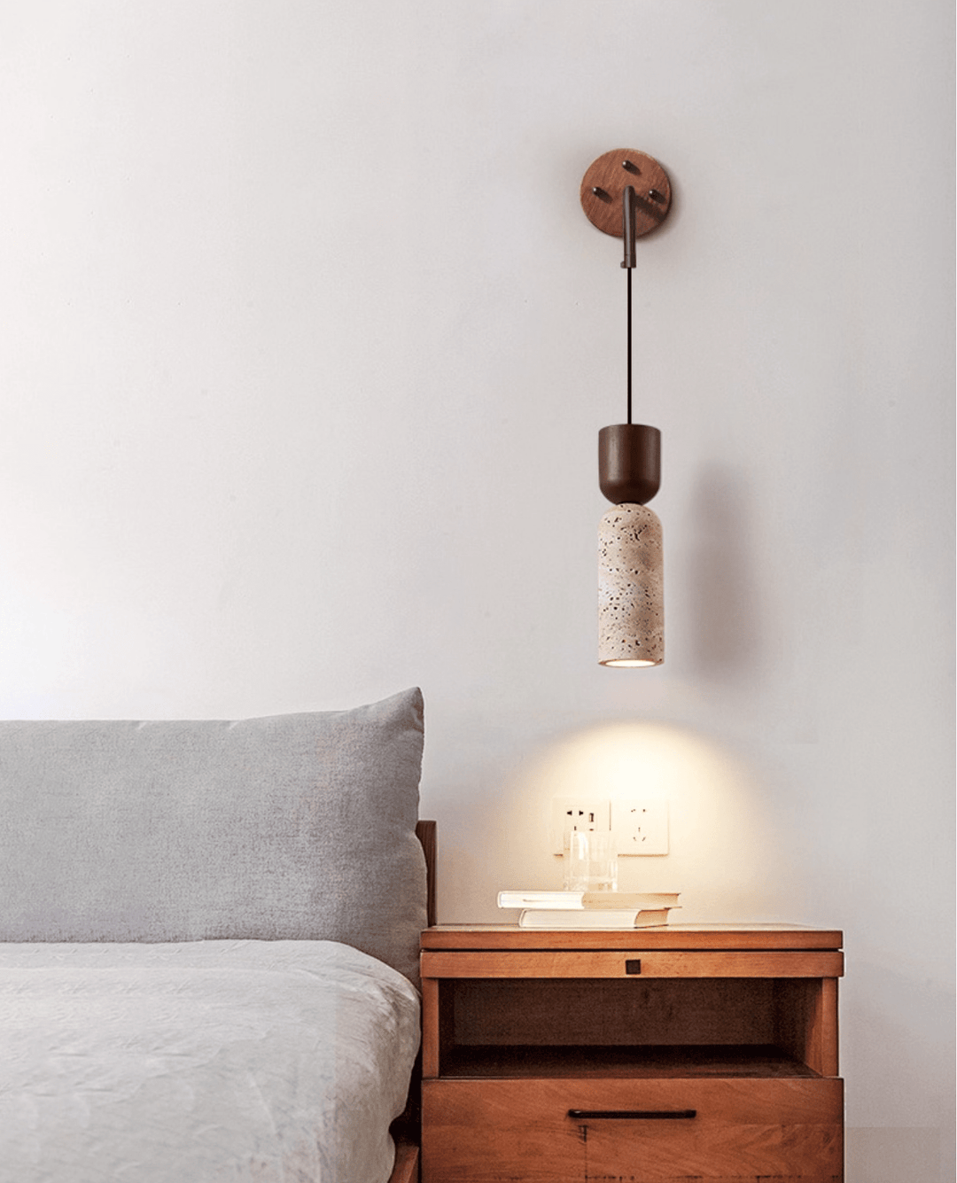 Travertine Fusion Wall Sconce