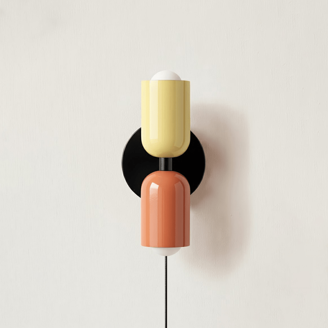 Couleur Double Plug In Wall Lamp