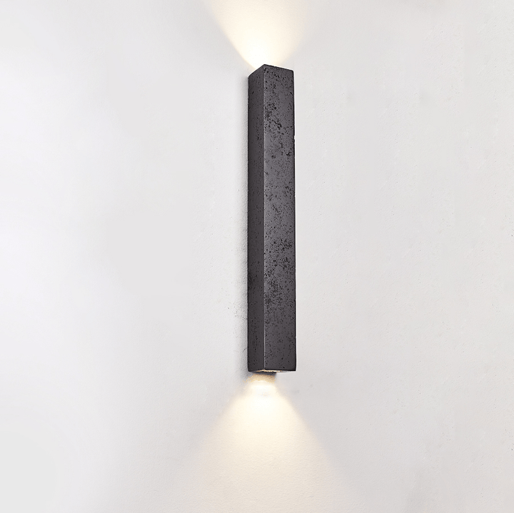 Minimalist Stone Finish Wall Lamp