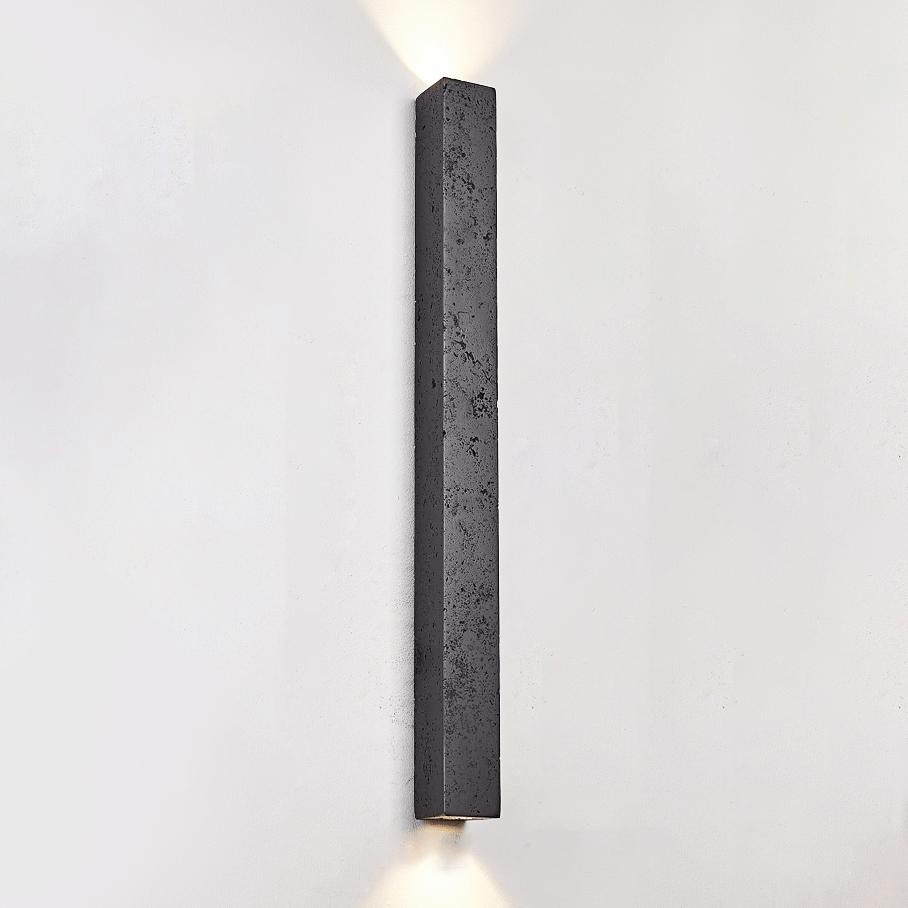 Minimalist Stone Finish Wall Lamp