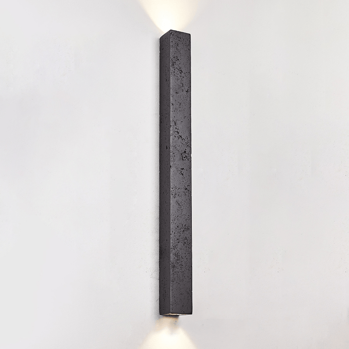Minimalist Stone Finish Wall Lamp