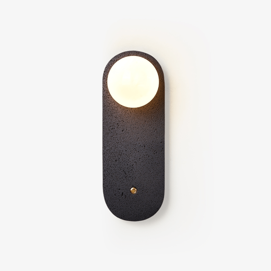 Black Travertine Hearth Sconce