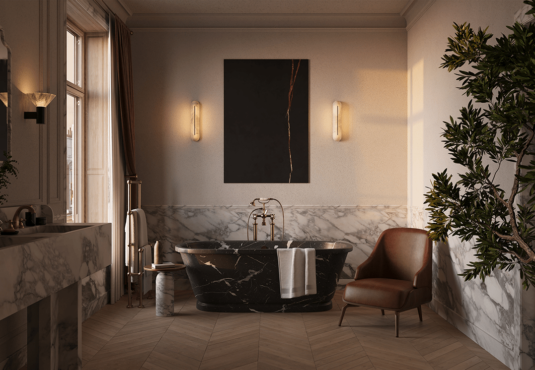 Orbison Alabaster Wall Lamp