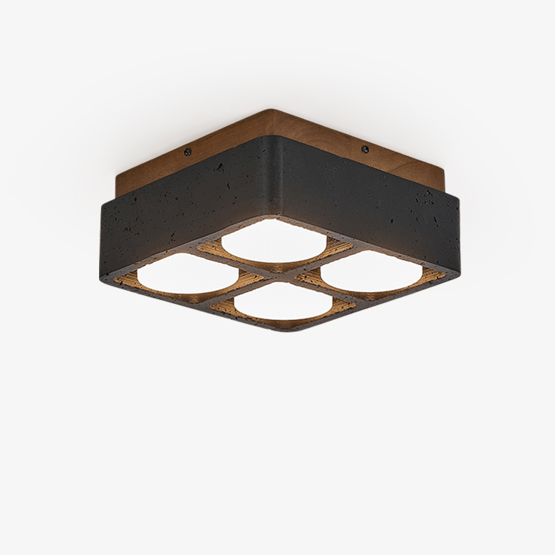 Multi Spot Square Ceiling Lamp