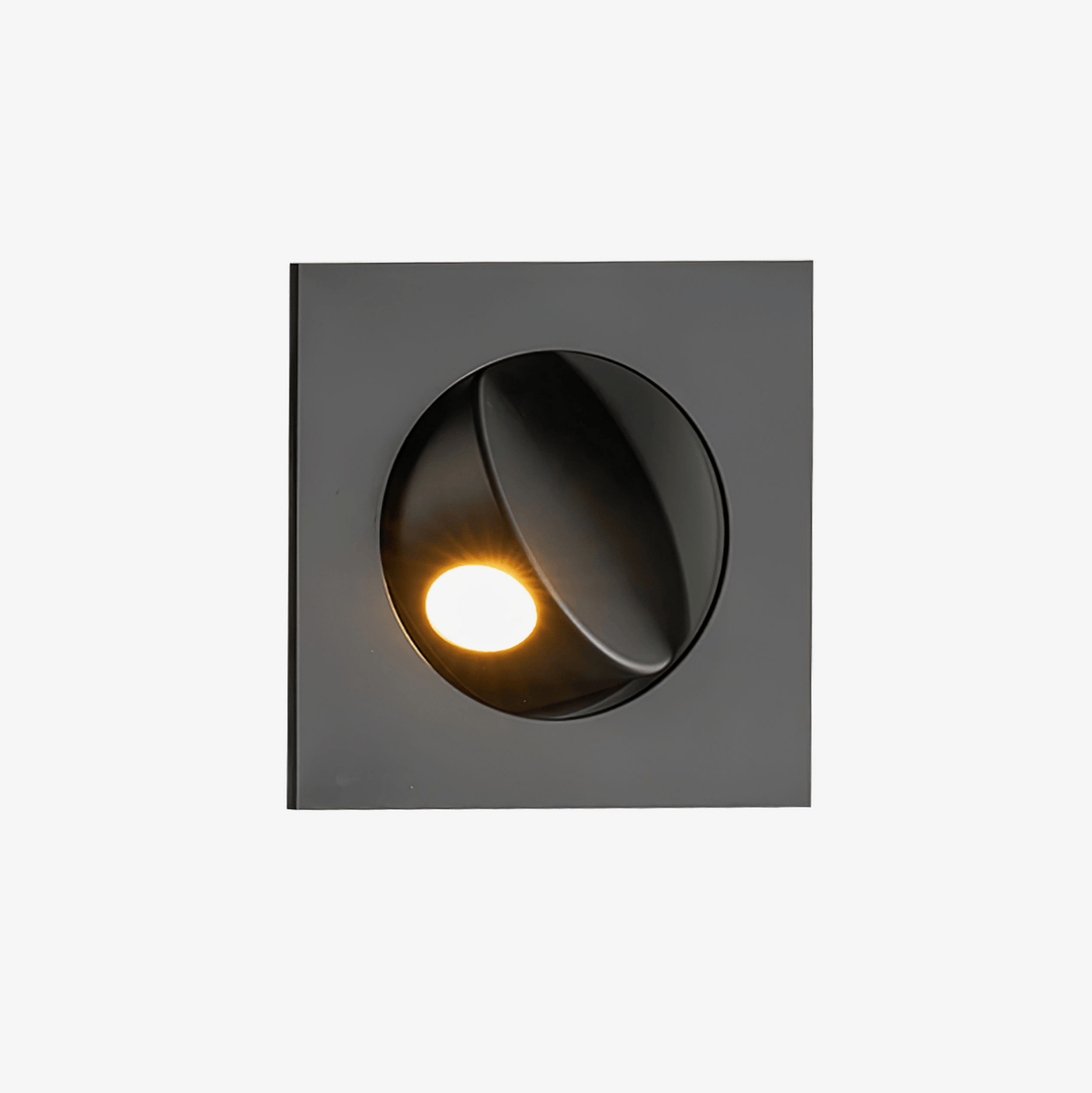 Minimalist Recessed Rotatable Sconce