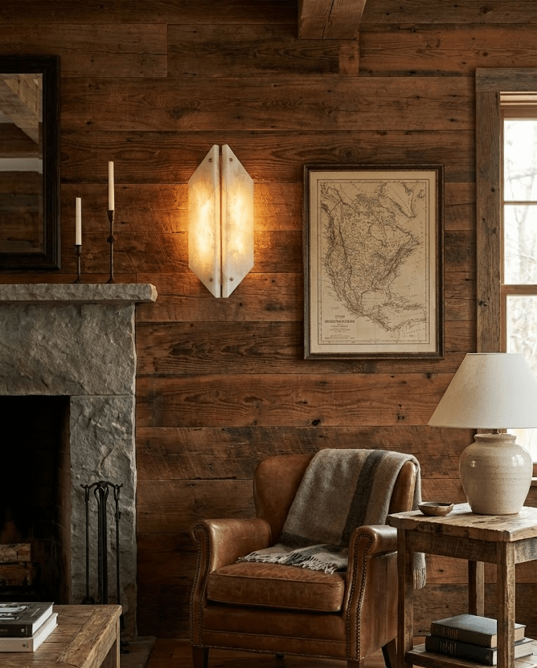 Onyxa Crest Alabaster Wall Lamp