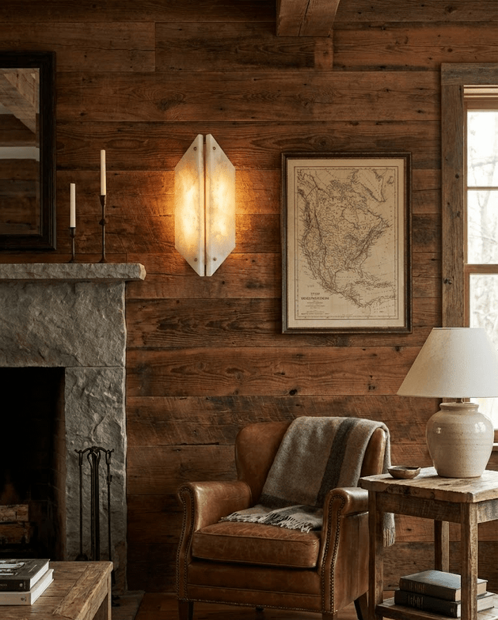 Onyxa Crest Alabaster Wall Lamp