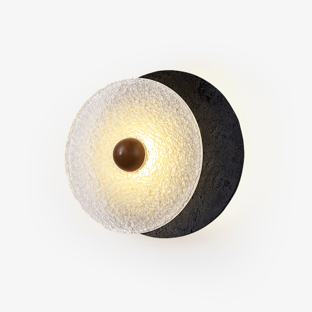 Lunara Textured Disc Wall Light