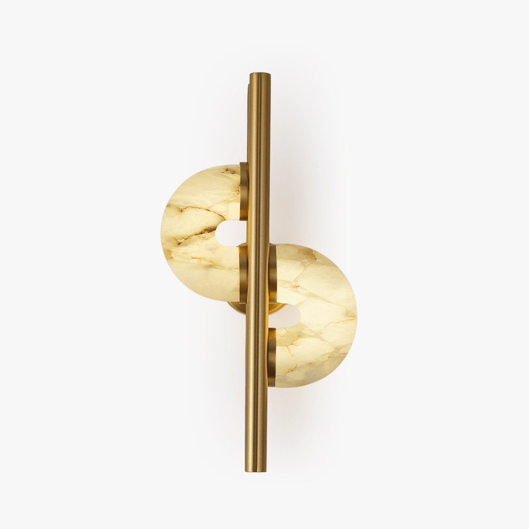 Aurelia Dual Disc Alabaster Sconce
