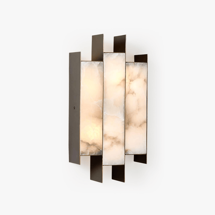 Folded Alabaster Panel Sconce