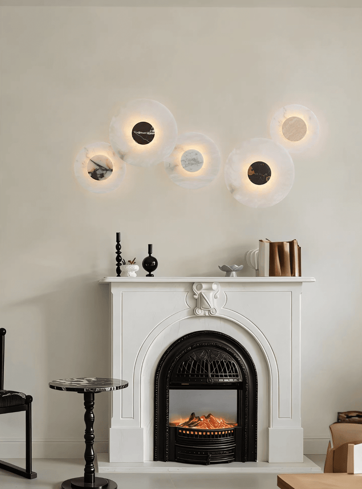 Lunar Veil Alabaster Wall Lamp