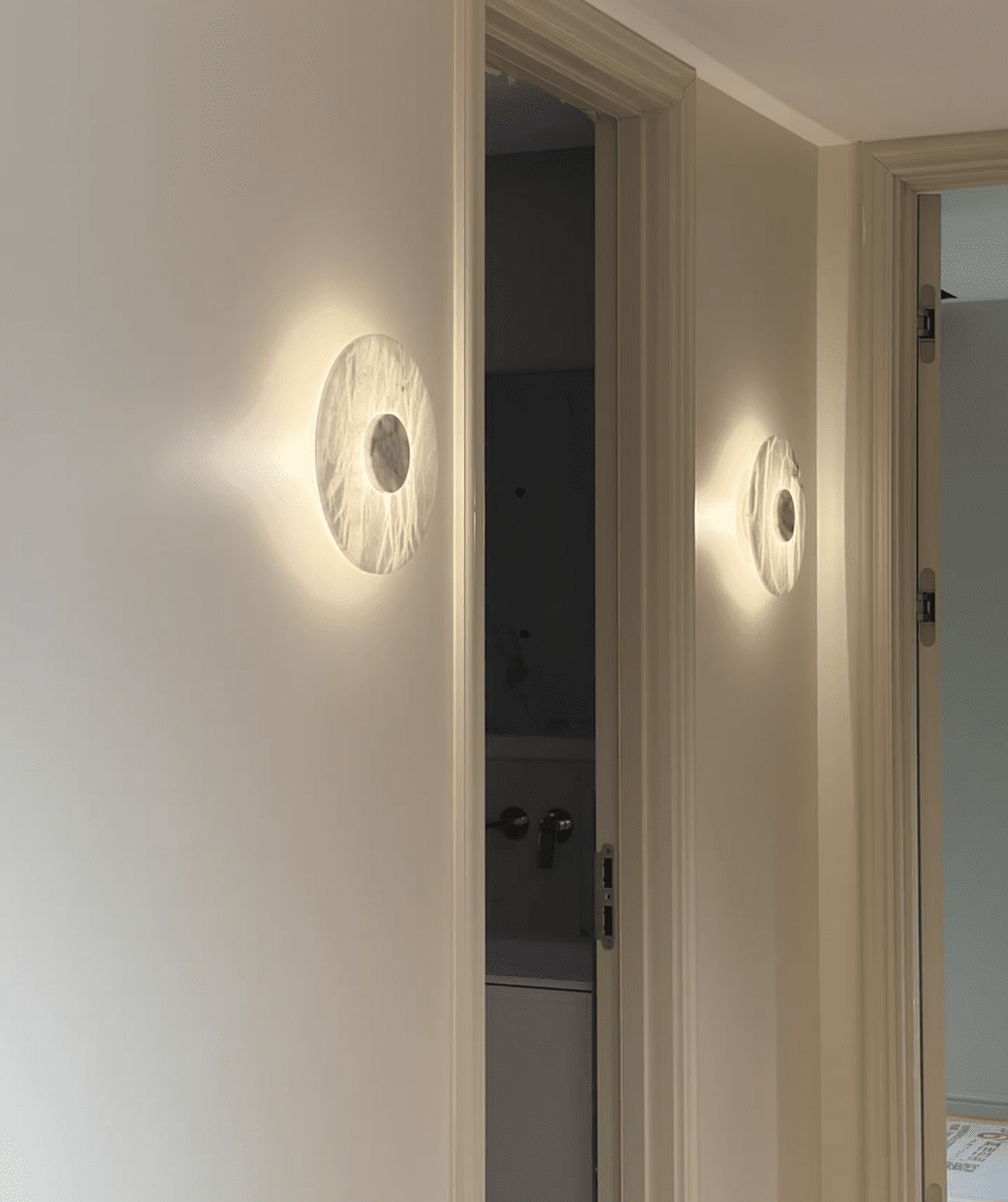 Lunar Veil Alabaster Wall Lamp