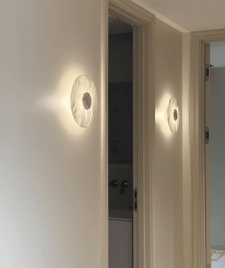 Lunar Veil Alabaster Wall Lamp