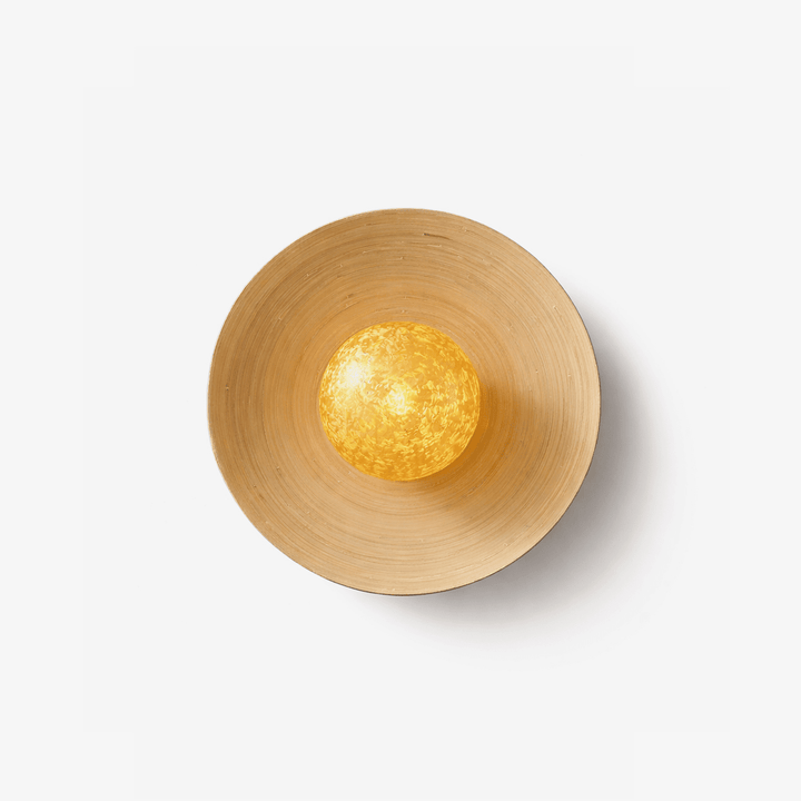 Luminous Bamboo Halo Wall Lamp