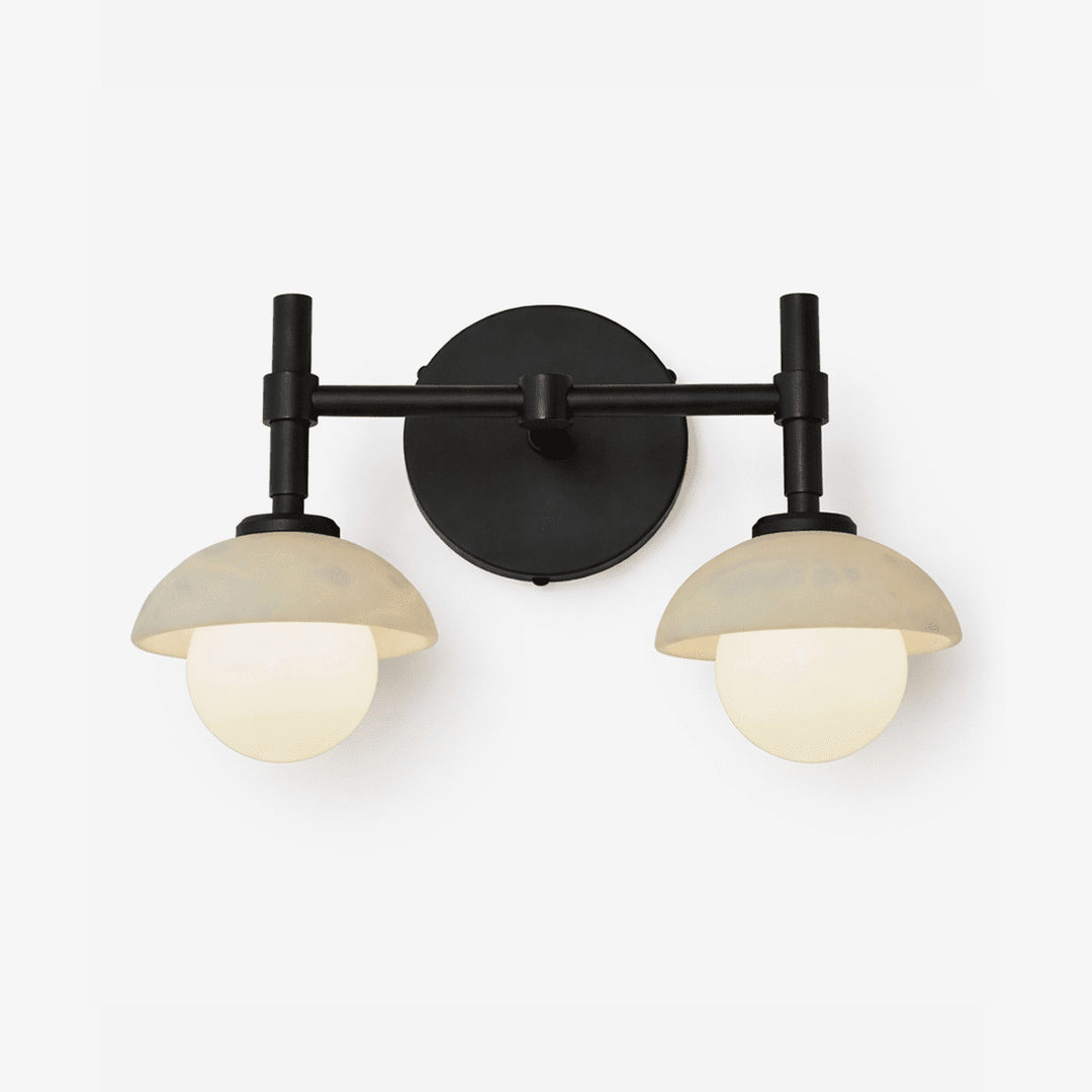 Milo Alabaster Double Wall Light