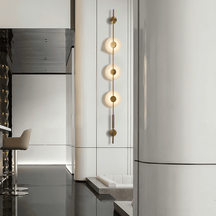 Alabaster Vertical Wall Sconce
