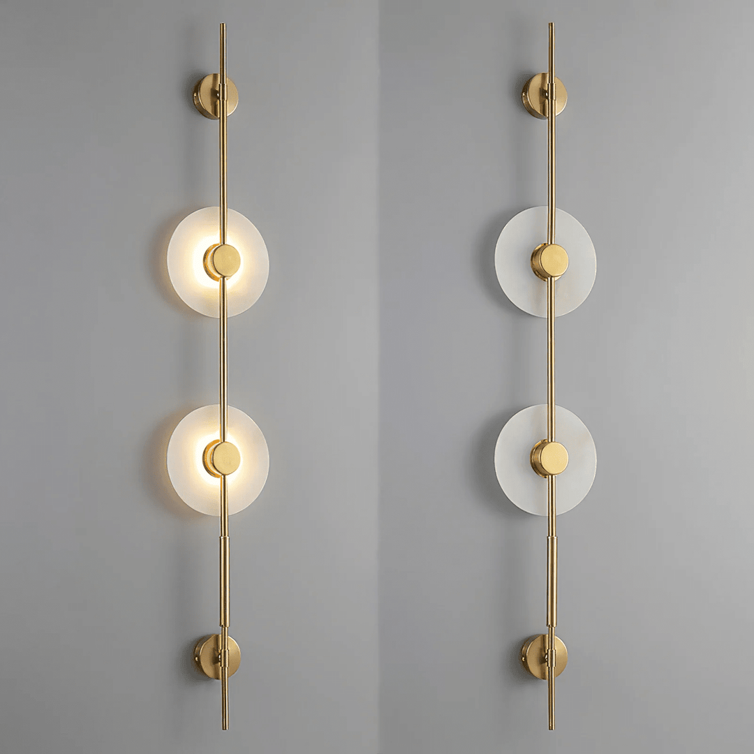 Alabaster Vertical Wall Sconce