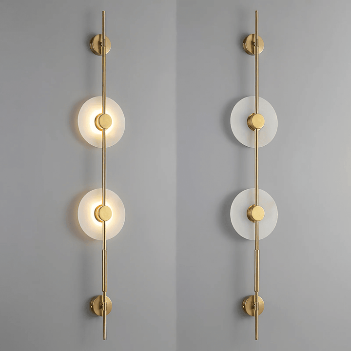 Alabaster Vertical Wall Sconce