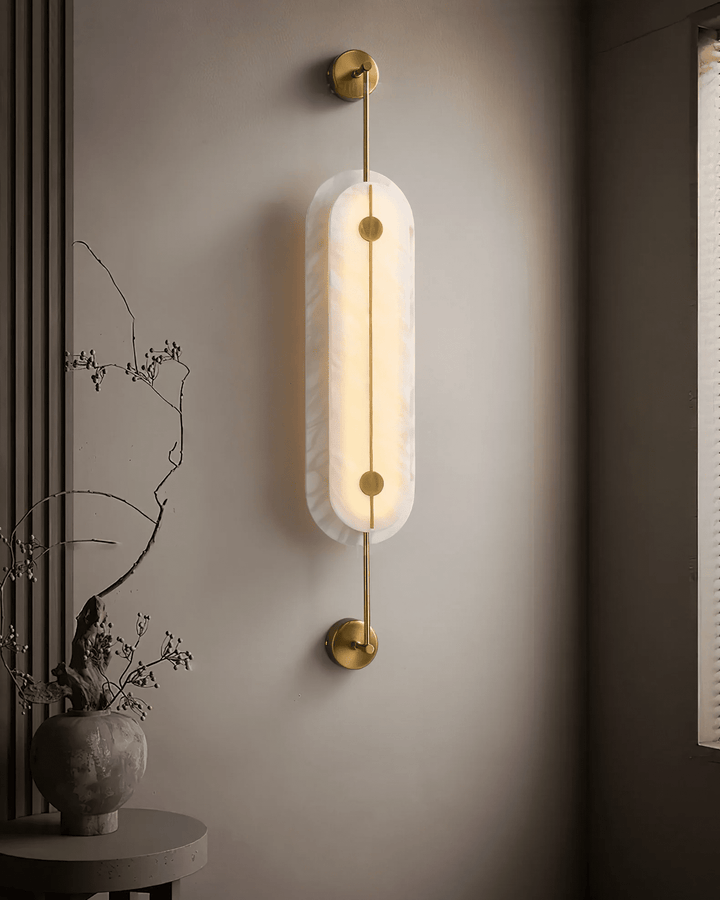 Solvane Alabaster Wall Sconce