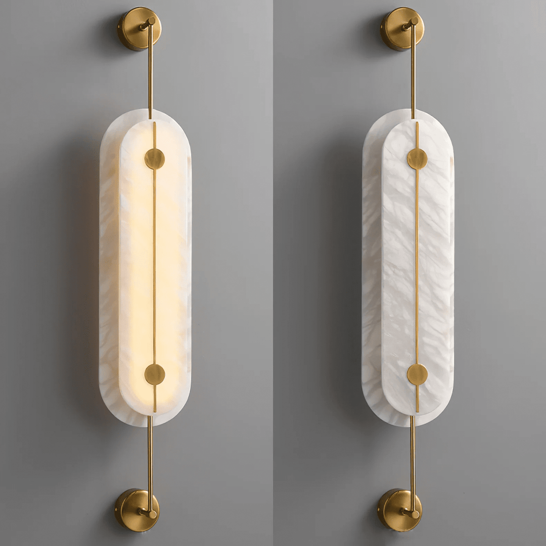 Solvane Alabaster Wall Sconce