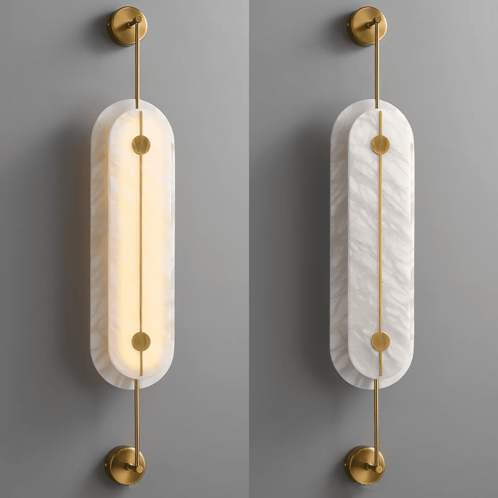 Solvane Alabaster Wall Sconce