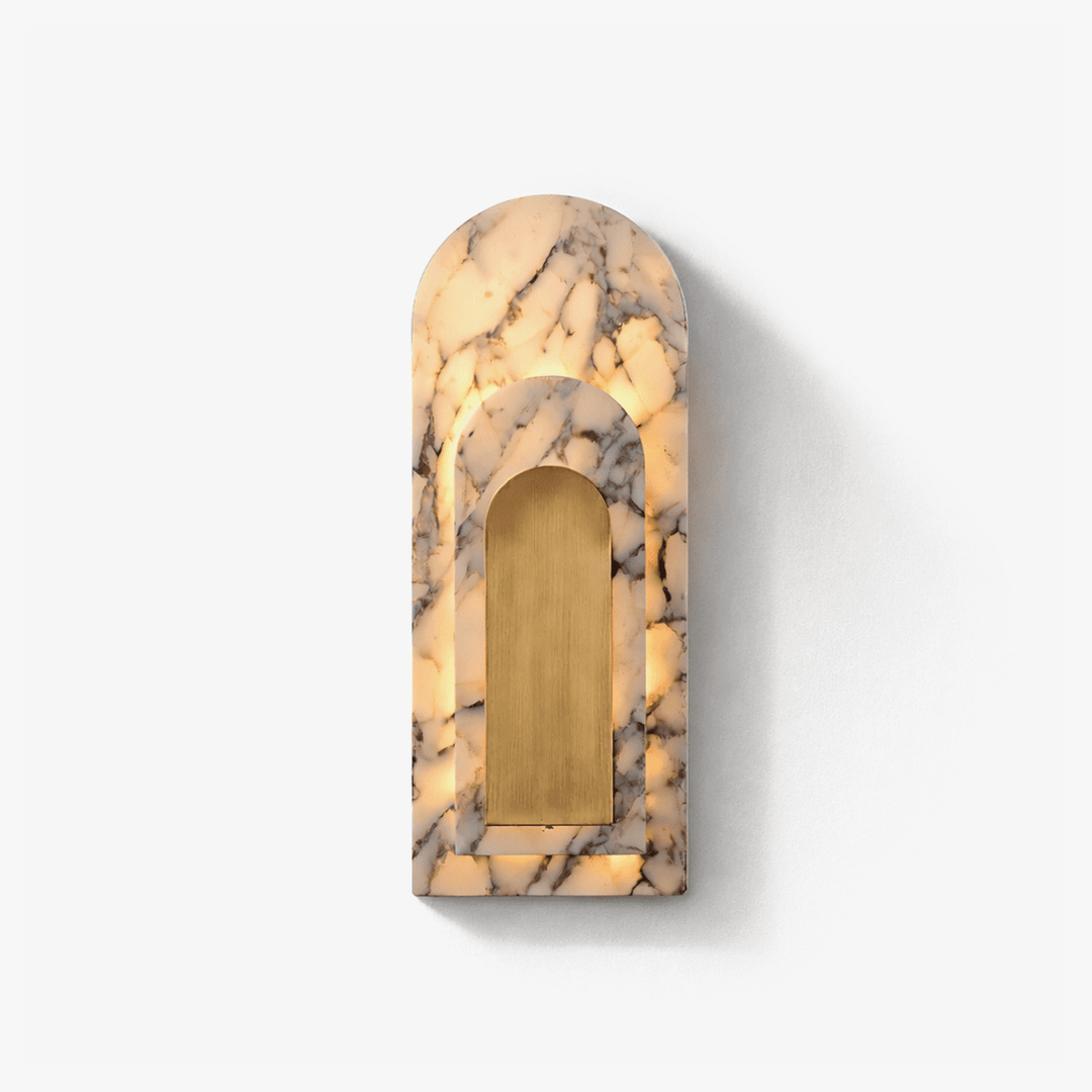 Aurevian Marble Wall Sconce