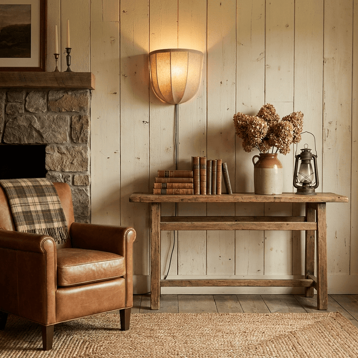 Sienna Linen Plug-in Wall Sconce
