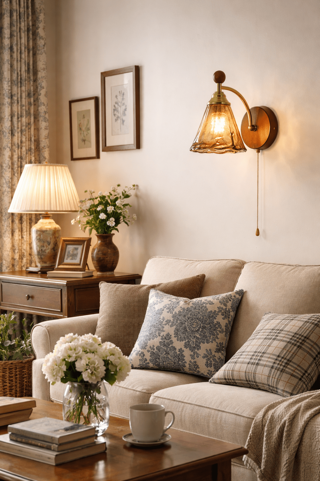 Amberveil Bloom Wall Lamp