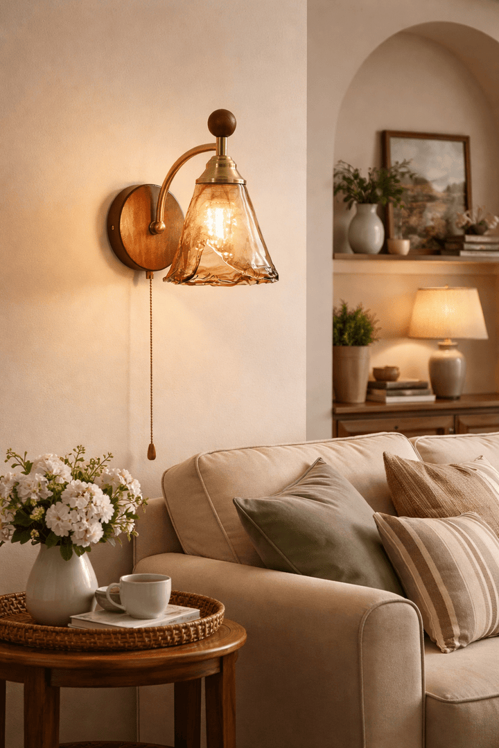 Amberveil Bloom Wall Lamp