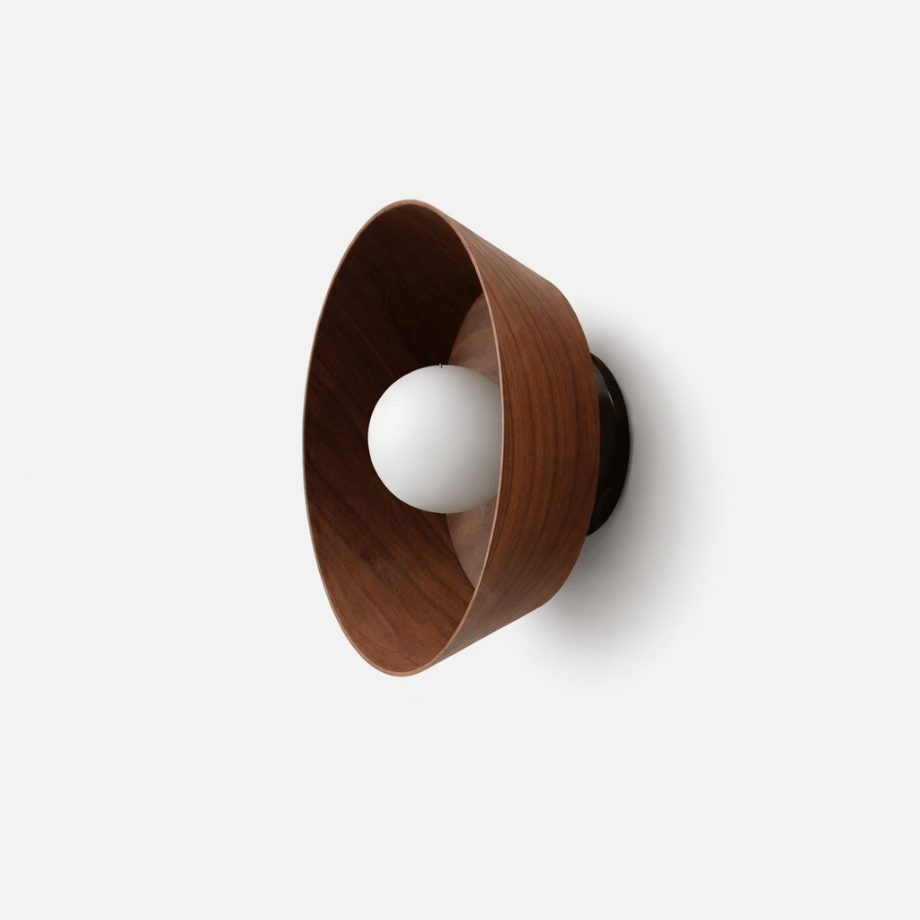 Vireo Wood Disc Wall Light
