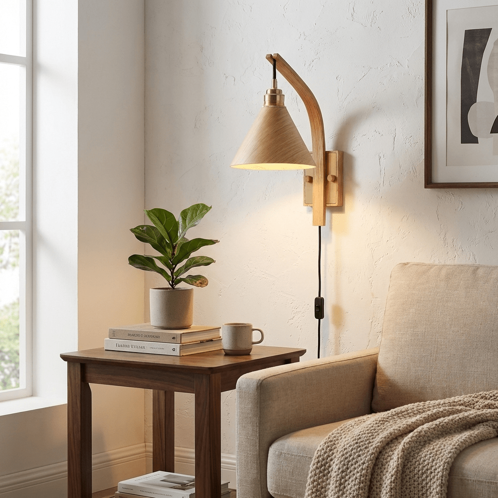 Camber Arc Plug-in Wall Sconce