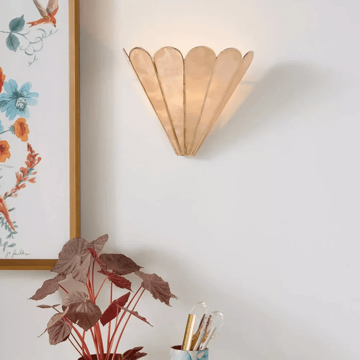 Mica Shell Petal Wall Lamp