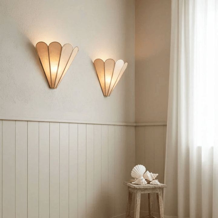 Mica Shell Petal Wall Lamp