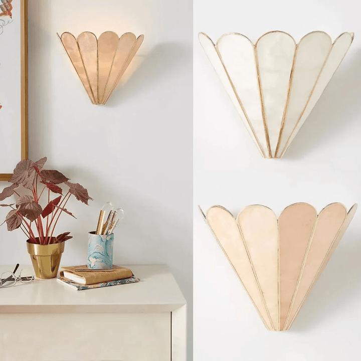 Mica Shell Petal Wall Lamp