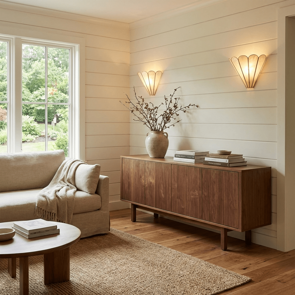 Mica Shell Petal Wall Lamp