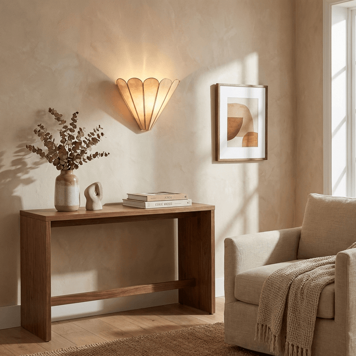 Mica Shell Petal Wall Lamp