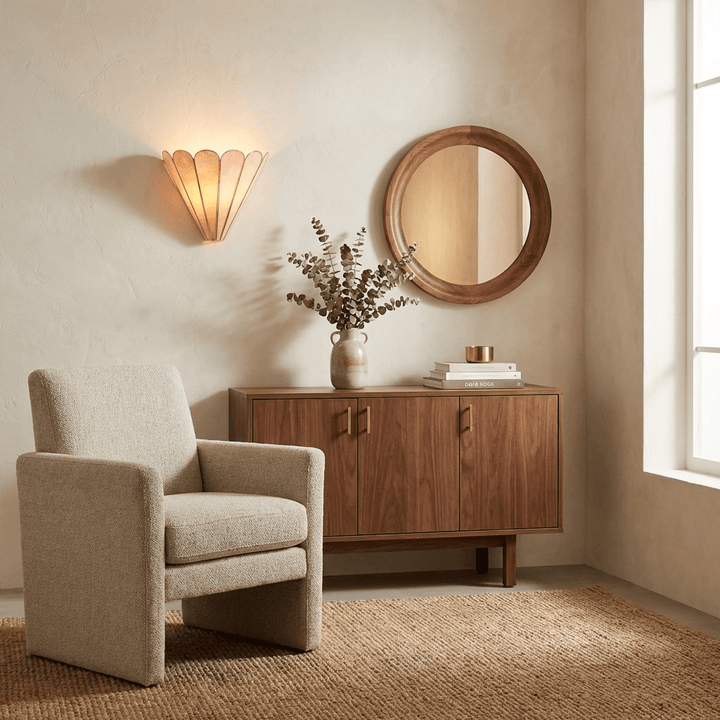 Mica Shell Petal Wall Lamp