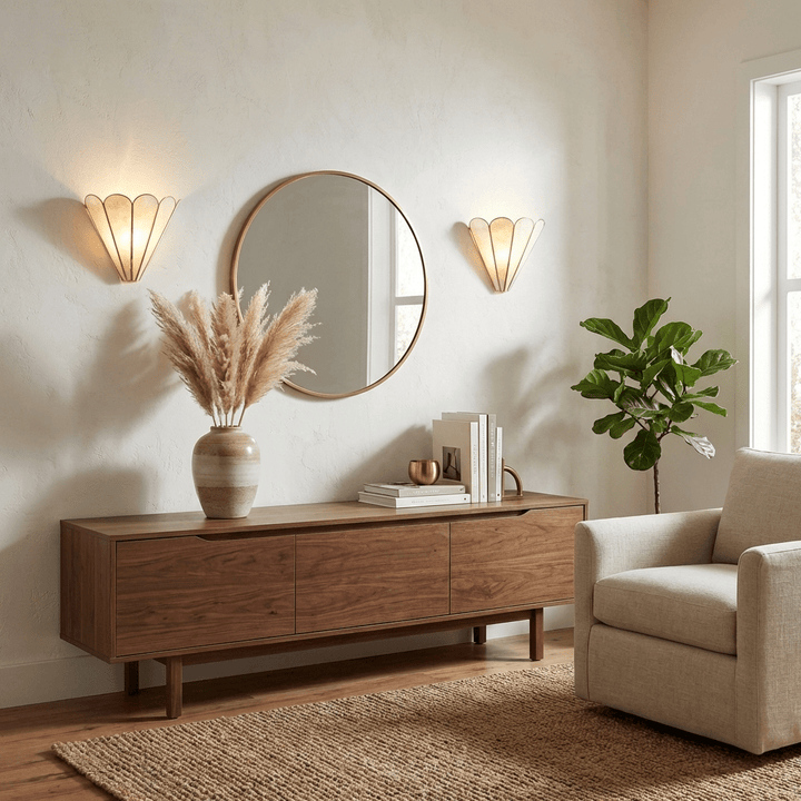 Mica Shell Petal Wall Lamp