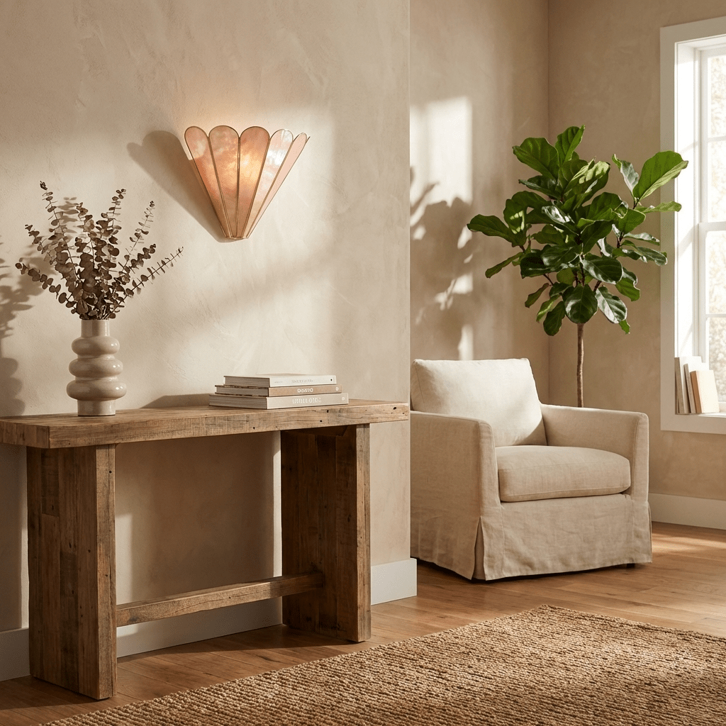 Mica Shell Petal Wall Lamp