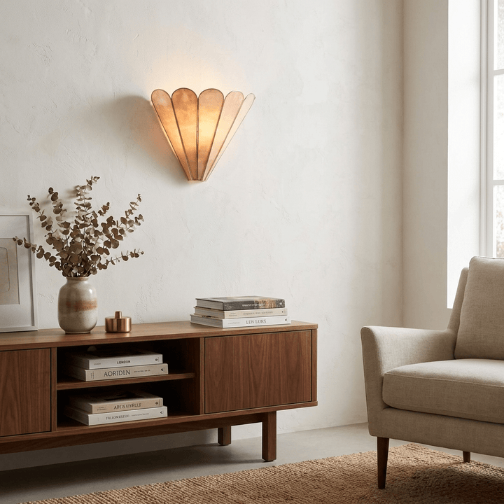 Mica Shell Petal Wall Lamp