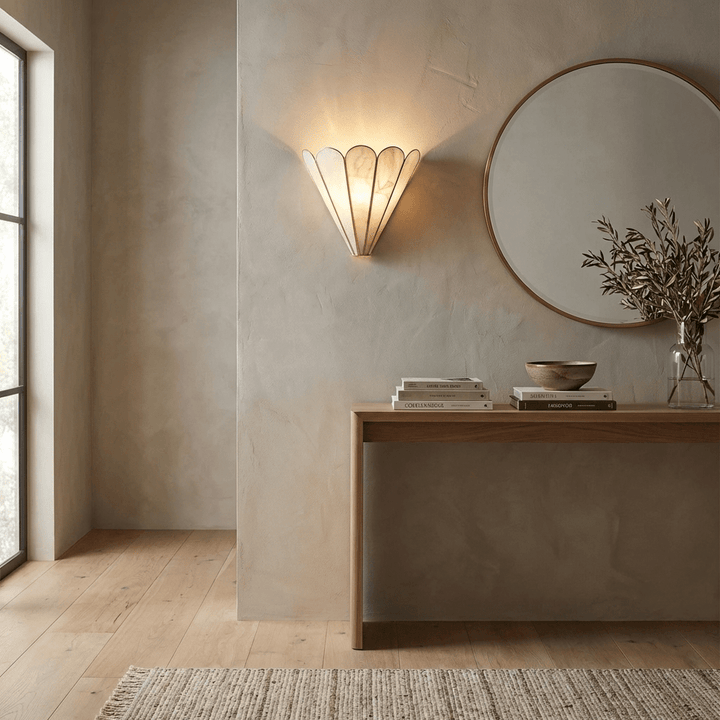 Mica Shell Petal Wall Lamp