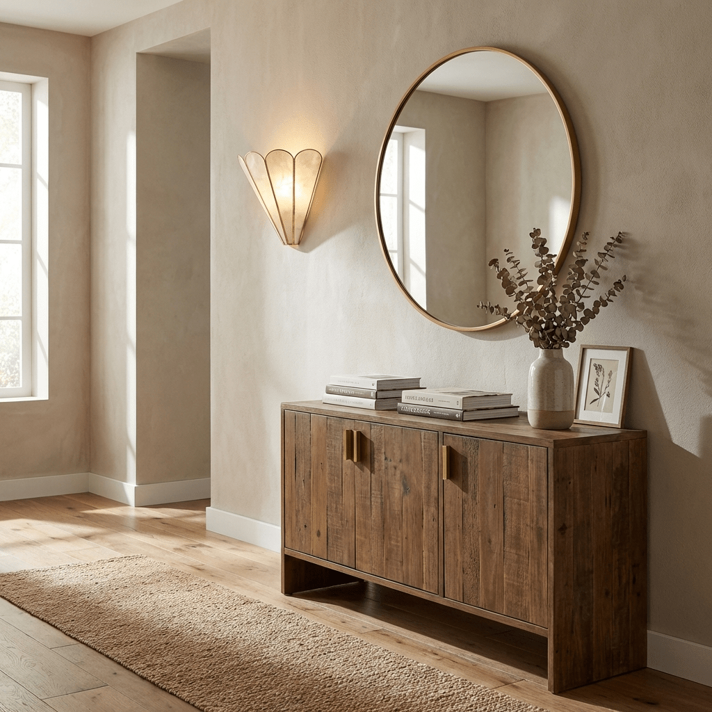 Mica Shell Petal Wall Lamp