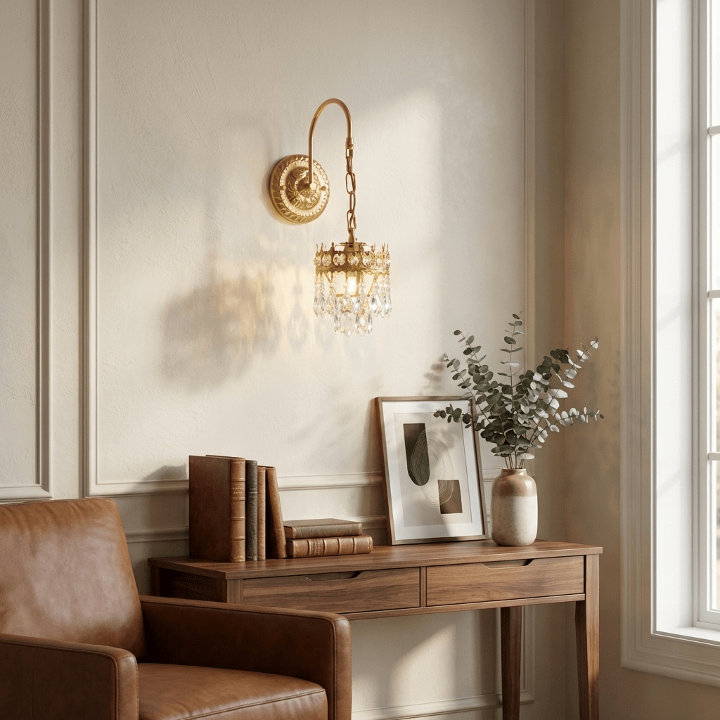Crystal Crown Sconce