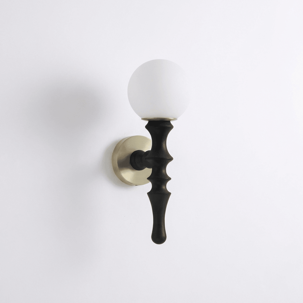 Thalor Wood Globe Wall Lamp